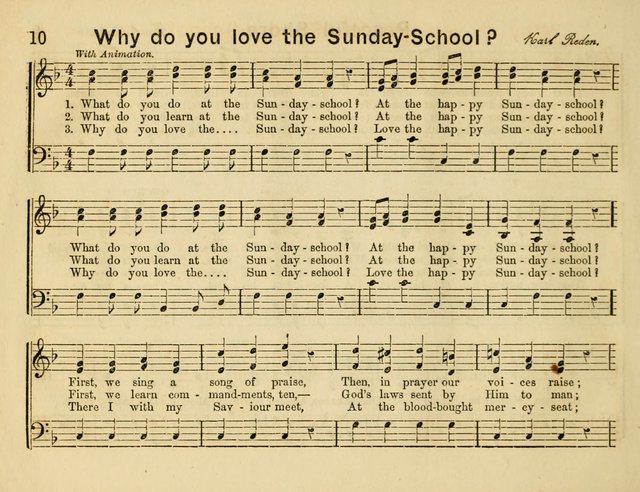 The Sweet Singer: a collection of hymns and tunes for Sunday-schools. Together with a variety suitable for day-schools, revival occasions, and the family circle page 10