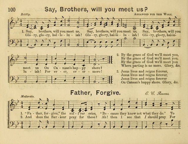 The Sweet Singer: a collection of hymns and tunes for Sunday-schools. Together with a variety suitable for day-schools, revival occasions, and the family circle page 100