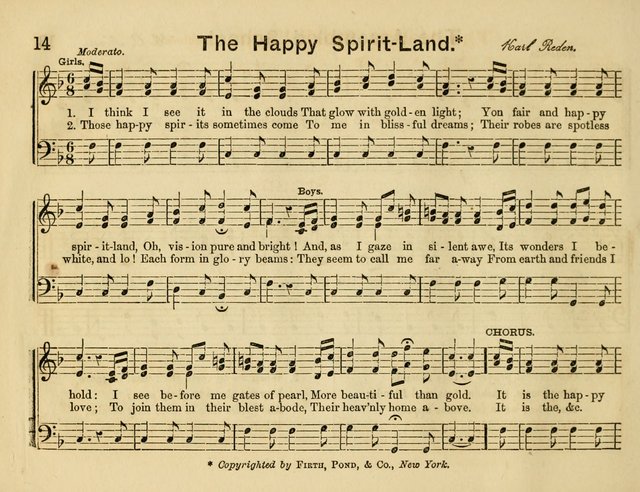 The Sweet Singer: a collection of hymns and tunes for Sunday-schools. Together with a variety suitable for day-schools, revival occasions, and the family circle page 14