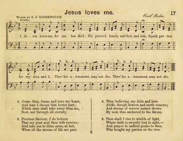 The Sweet Singer: a collection of hymns and tunes for Sunday-schools. Together with a variety suitable for day-schools, revival occasions, and the family circle page 17