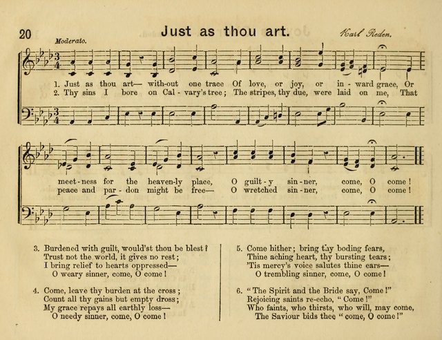 The Sweet Singer: a collection of hymns and tunes for Sunday-schools. Together with a variety suitable for day-schools, revival occasions, and the family circle page 20