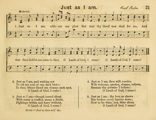 The Sweet Singer: a collection of hymns and tunes for Sunday-schools. Together with a variety suitable for day-schools, revival occasions, and the family circle page 21