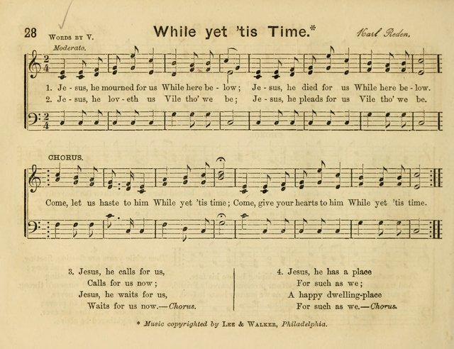 The Sweet Singer: a collection of hymns and tunes for Sunday-schools. Together with a variety suitable for day-schools, revival occasions, and the family circle page 28