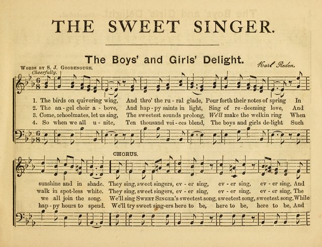 The Sweet Singer: a collection of hymns and tunes for Sunday-schools. Together with a variety suitable for day-schools, revival occasions, and the family circle page 3