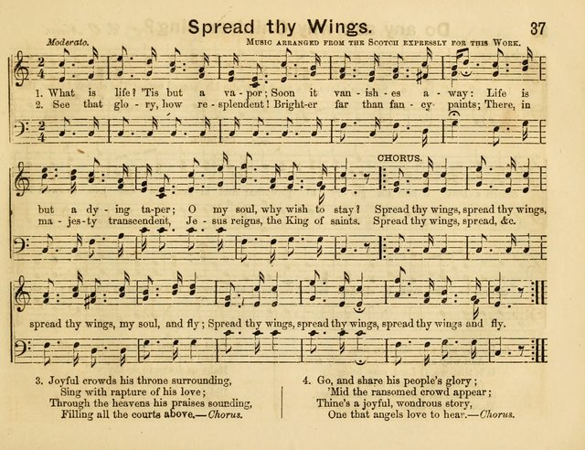 The Sweet Singer: a collection of hymns and tunes for Sunday-schools. Together with a variety suitable for day-schools, revival occasions, and the family circle page 37
