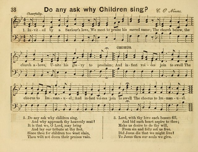 The Sweet Singer: a collection of hymns and tunes for Sunday-schools. Together with a variety suitable for day-schools, revival occasions, and the family circle page 38