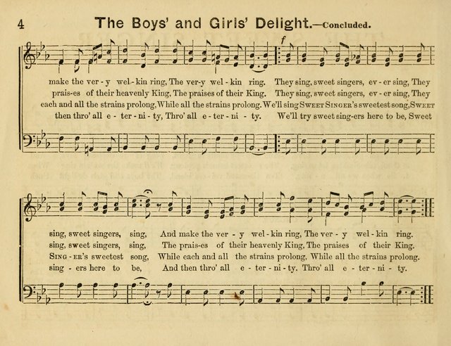 The Sweet Singer: a collection of hymns and tunes for Sunday-schools. Together with a variety suitable for day-schools, revival occasions, and the family circle page 4