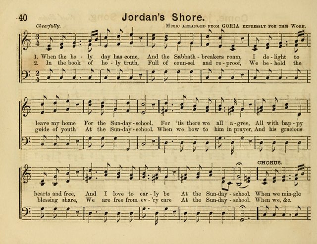 The Sweet Singer: a collection of hymns and tunes for Sunday-schools. Together with a variety suitable for day-schools, revival occasions, and the family circle page 40