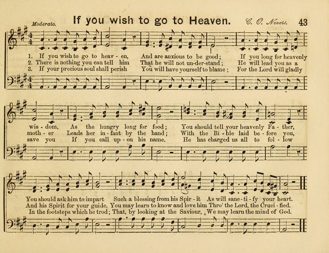 The Sweet Singer: a collection of hymns and tunes for Sunday-schools. Together with a variety suitable for day-schools, revival occasions, and the family circle page 43