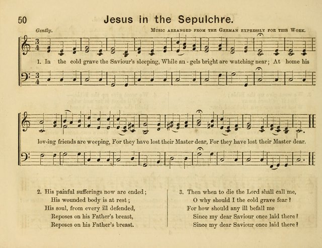 The Sweet Singer: a collection of hymns and tunes for Sunday-schools. Together with a variety suitable for day-schools, revival occasions, and the family circle page 50