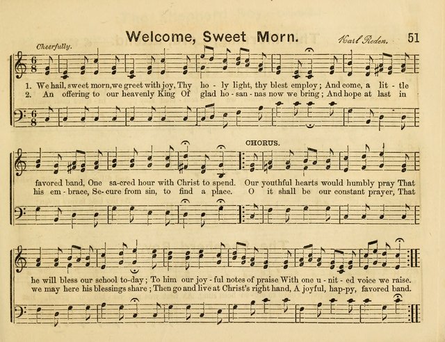 The Sweet Singer: a collection of hymns and tunes for Sunday-schools. Together with a variety suitable for day-schools, revival occasions, and the family circle page 51