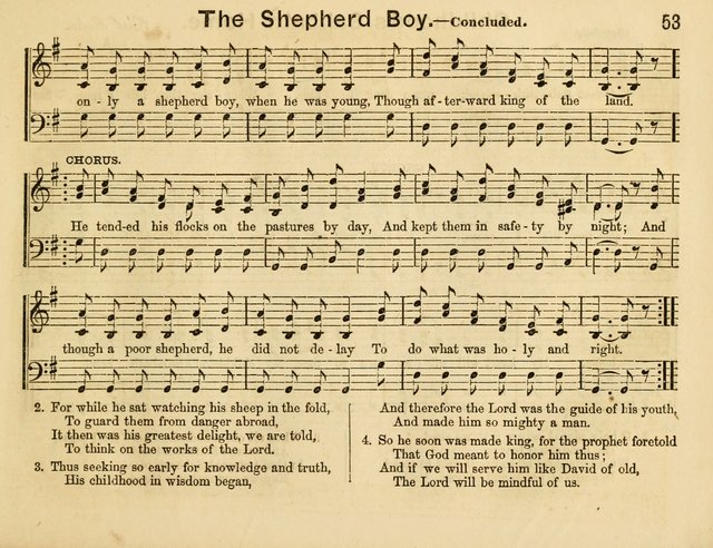 The Sweet Singer: a collection of hymns and tunes for Sunday-schools. Together with a variety suitable for day-schools, revival occasions, and the family circle page 53