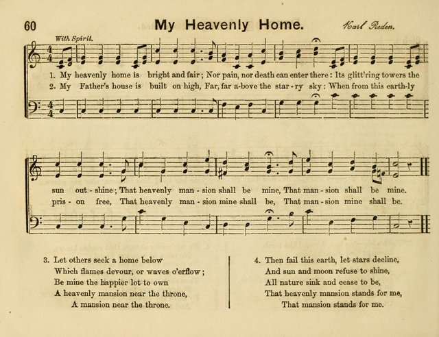 The Sweet Singer: a collection of hymns and tunes for Sunday-schools. Together with a variety suitable for day-schools, revival occasions, and the family circle page 60