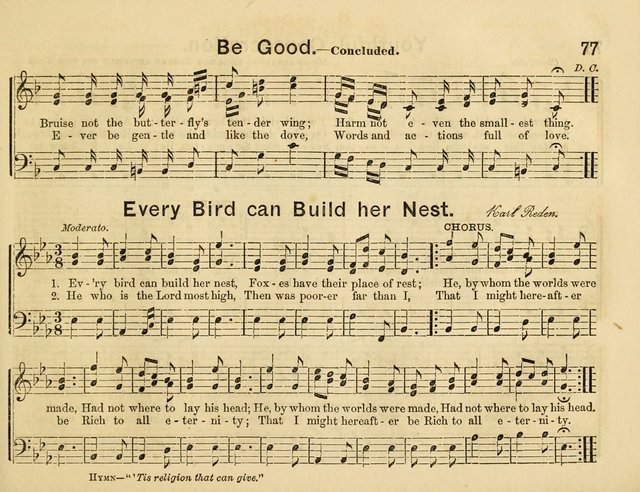 The Sweet Singer: a collection of hymns and tunes for Sunday-schools. Together with a variety suitable for day-schools, revival occasions, and the family circle page 77