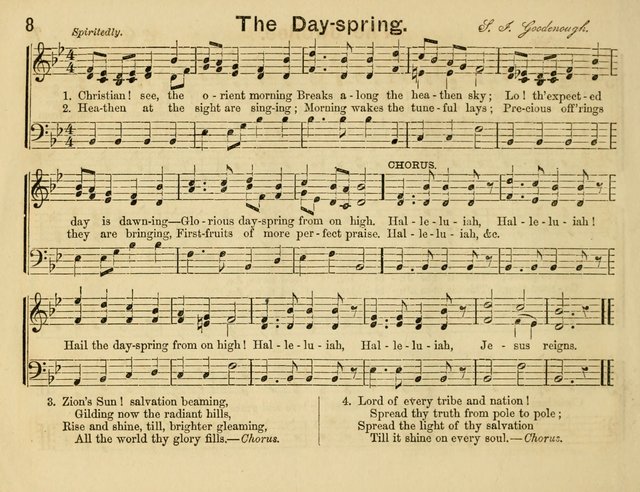 The Sweet Singer: a collection of hymns and tunes for Sunday-schools. Together with a variety suitable for day-schools, revival occasions, and the family circle page 8