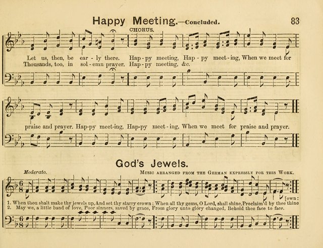 The Sweet Singer: a collection of hymns and tunes for Sunday-schools. Together with a variety suitable for day-schools, revival occasions, and the family circle page 83