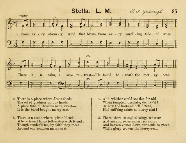 The Sweet Singer: a collection of hymns and tunes for Sunday-schools. Together with a variety suitable for day-schools, revival occasions, and the family circle page 85