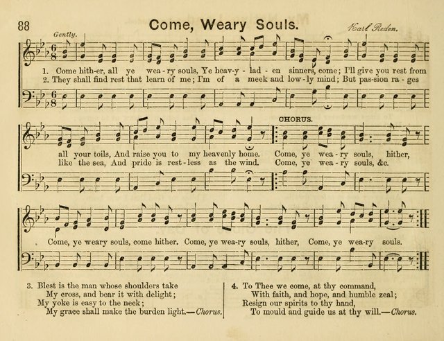 The Sweet Singer: a collection of hymns and tunes for Sunday-schools. Together with a variety suitable for day-schools, revival occasions, and the family circle page 88
