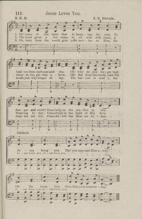 Salvation Songs: A collection of Songs and Hymns adapted to the needs of Revivals, Sabbath Schools, and Gospel Meetings Generally page 105