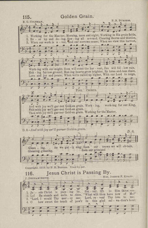 Salvation Songs: A collection of Songs and Hymns adapted to the needs of Revivals, Sabbath Schools, and Gospel Meetings Generally page 108