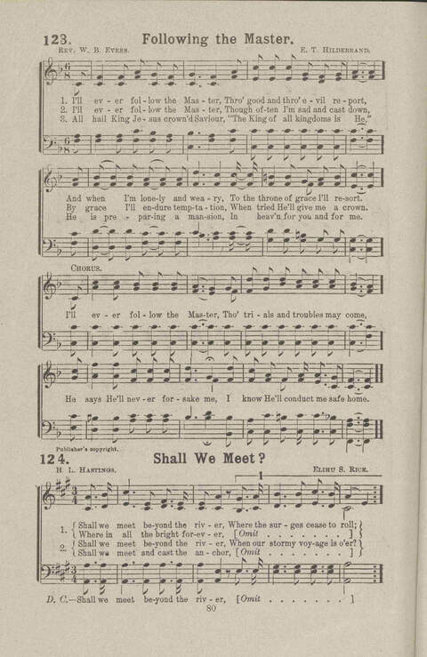 Salvation Songs: A collection of Songs and Hymns adapted to the needs of Revivals, Sabbath Schools, and Gospel Meetings Generally page 114