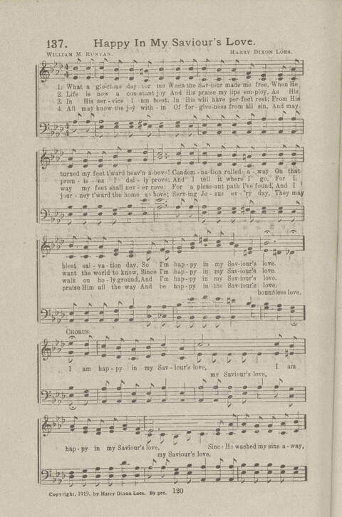 Salvation Songs: A collection of Songs and Hymns adapted to the needs of Revivals, Sabbath Schools, and Gospel Meetings Generally page 126