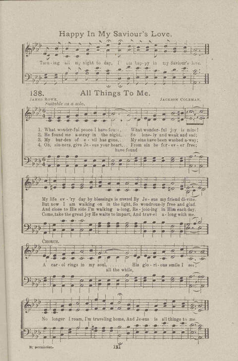 Salvation Songs: A collection of Songs and Hymns adapted to the needs of Revivals, Sabbath Schools, and Gospel Meetings Generally page 127