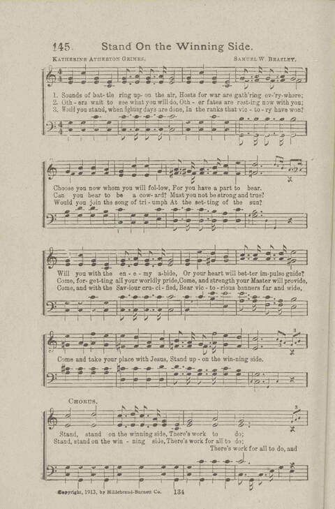 Salvation Songs: A collection of Songs and Hymns adapted to the needs of Revivals, Sabbath Schools, and Gospel Meetings Generally page 134