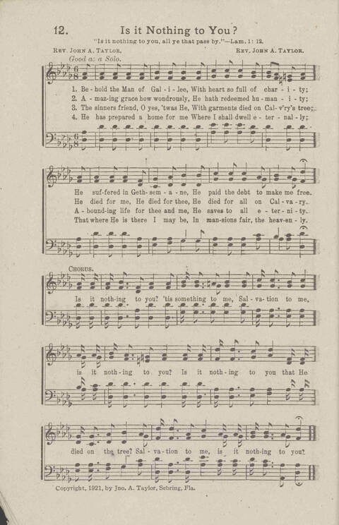 Salvation Songs: A collection of Songs and Hymns adapted to the needs of Revivals, Sabbath Schools, and Gospel Meetings Generally page 14