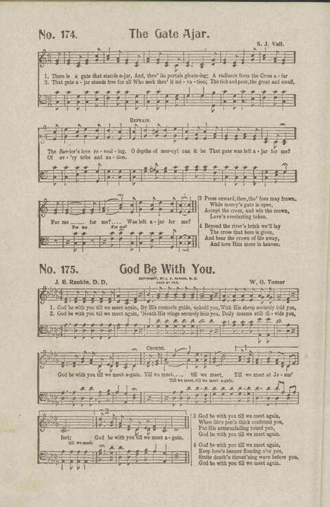Salvation Songs: A collection of Songs and Hymns adapted to the needs of Revivals, Sabbath Schools, and Gospel Meetings Generally page 148