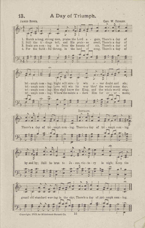 Salvation Songs: A collection of Songs and Hymns adapted to the needs of Revivals, Sabbath Schools, and Gospel Meetings Generally page 15