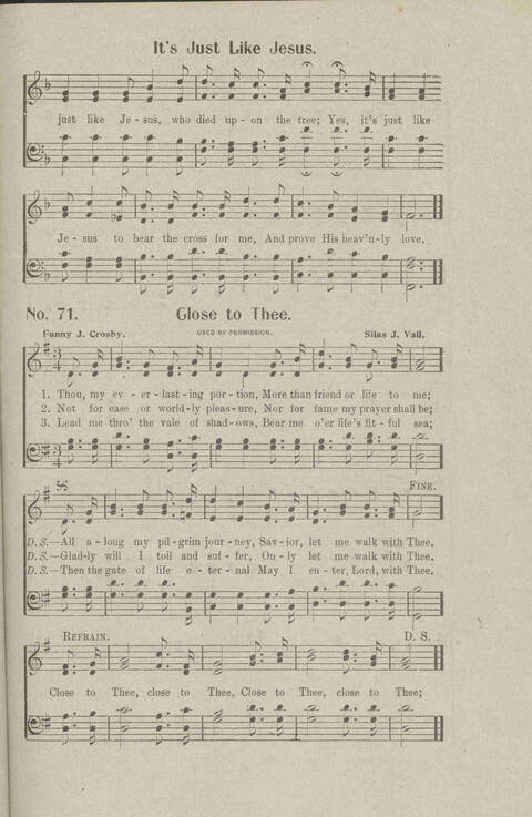 Salvation Songs: A collection of Songs and Hymns adapted to the needs of Revivals, Sabbath Schools, and Gospel Meetings Generally page 73