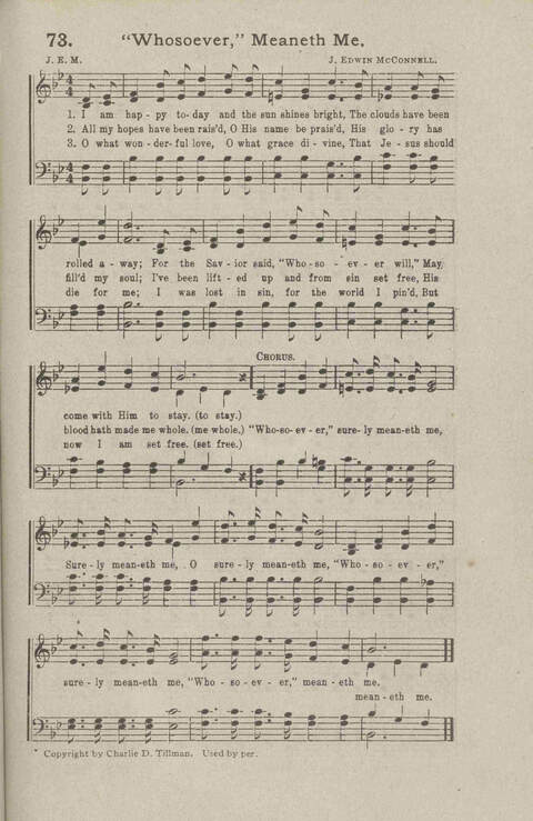 Salvation Songs: A collection of Songs and Hymns adapted to the needs of Revivals, Sabbath Schools, and Gospel Meetings Generally page 75