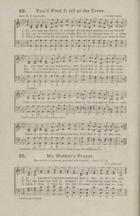 Salvation Songs: A collection of Songs and Hymns adapted to the needs of Revivals, Sabbath Schools, and Gospel Meetings Generally page 88
