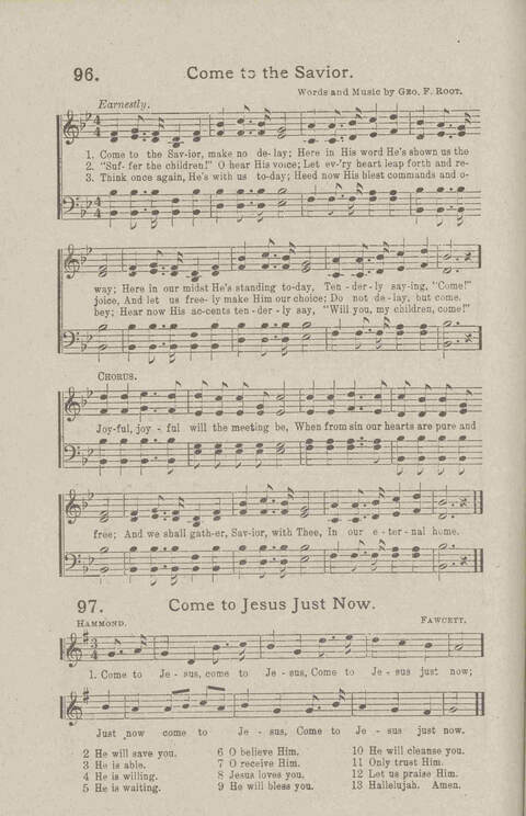 Salvation Songs: A collection of Songs and Hymns adapted to the needs of Revivals, Sabbath Schools, and Gospel Meetings Generally page 94