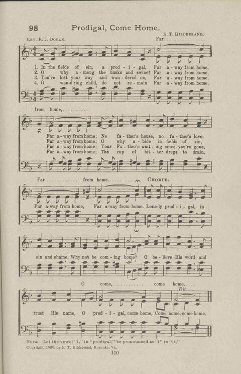 Salvation Songs: A collection of Songs and Hymns adapted to the needs of Revivals, Sabbath Schools, and Gospel Meetings Generally page 95