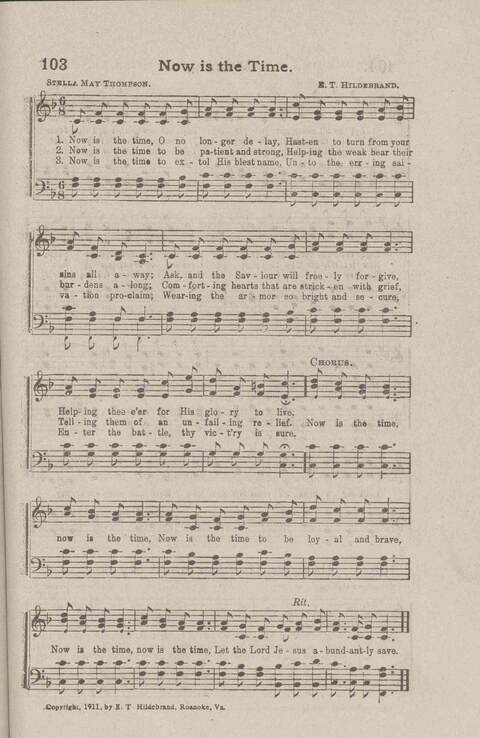 Salvation Songs: A collection of Songs and Hymns adapted to the needs of Revivals, Sabbath Schools, and Gospel Meetings Generally page 99