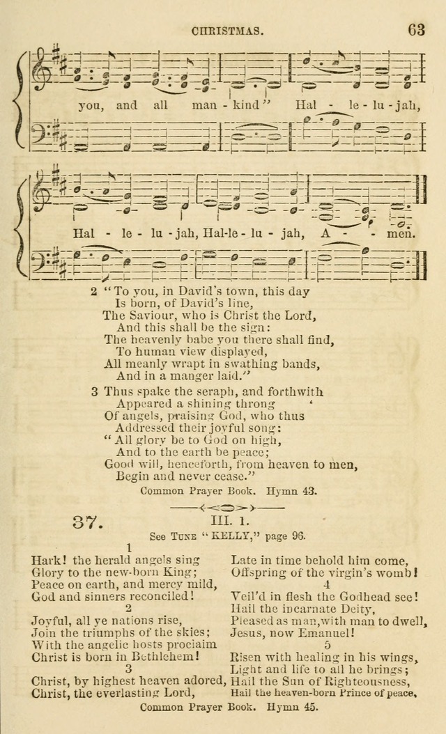 The Sunday School Chant and Tune Book: a collection of canticles, hymns and carols for the Sunday schools of the Episcopal Church page 63