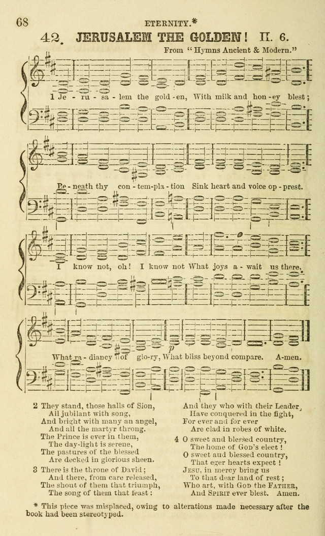 The Sunday School Chant and Tune Book: a collection of canticles, hymns and carols for the Sunday schools of the Episcopal Church page 68