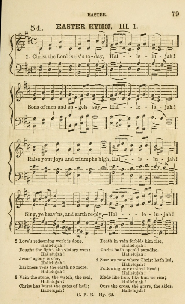 The Sunday School Chant and Tune Book: a collection of canticles, hymns and carols for the Sunday schools of the Episcopal Church page 79