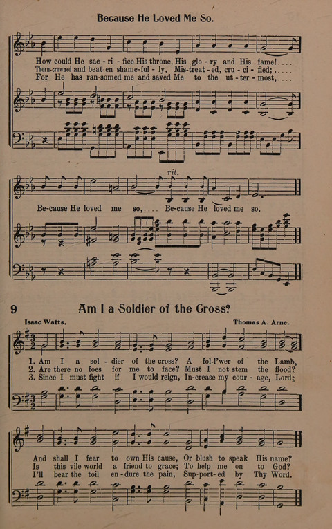Sacred Solos and Duets: suitable for special music in church service, gospel meetings, Sunday school, Christian Endeavor, etc. page 11