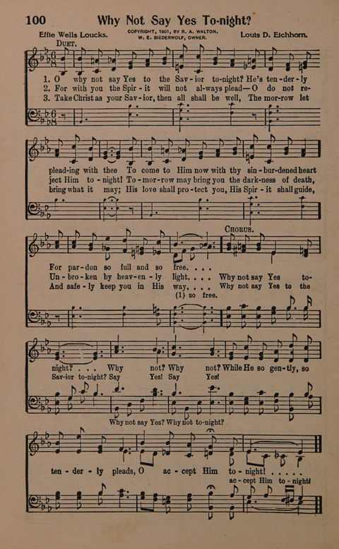 Sacred Solos and Duets: suitable for special music in church service, gospel meetings, Sunday school, Christian Endeavor, etc. page 110