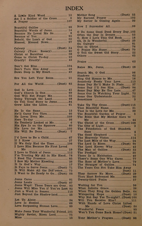Sacred Solos and Duets: suitable for special music in church service, gospel meetings, Sunday school, Christian Endeavor, etc. page v