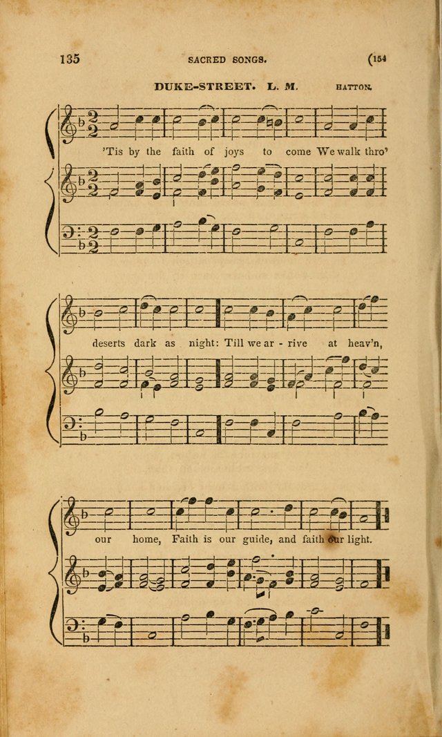Sacred Songs for Family and Social Worship: comprising the most approved spiritual hymns with chaste and popular tunes page 154