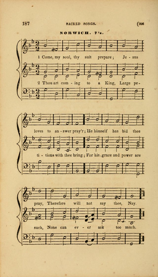 Sacred Songs for Family and Social Worship: comprising the most approved spiritual hymns with chaste and popular tunes page 206