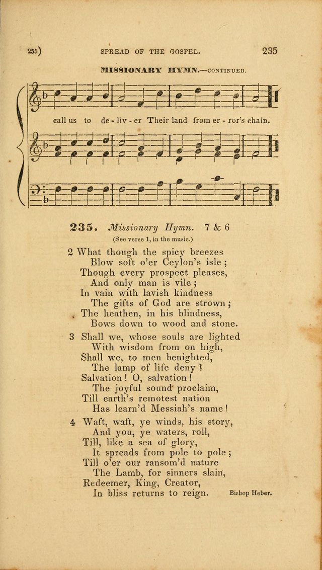 Sacred Songs for Family and Social Worship: comprising the most approved spiritual hymns with chaste and popular tunes page 255