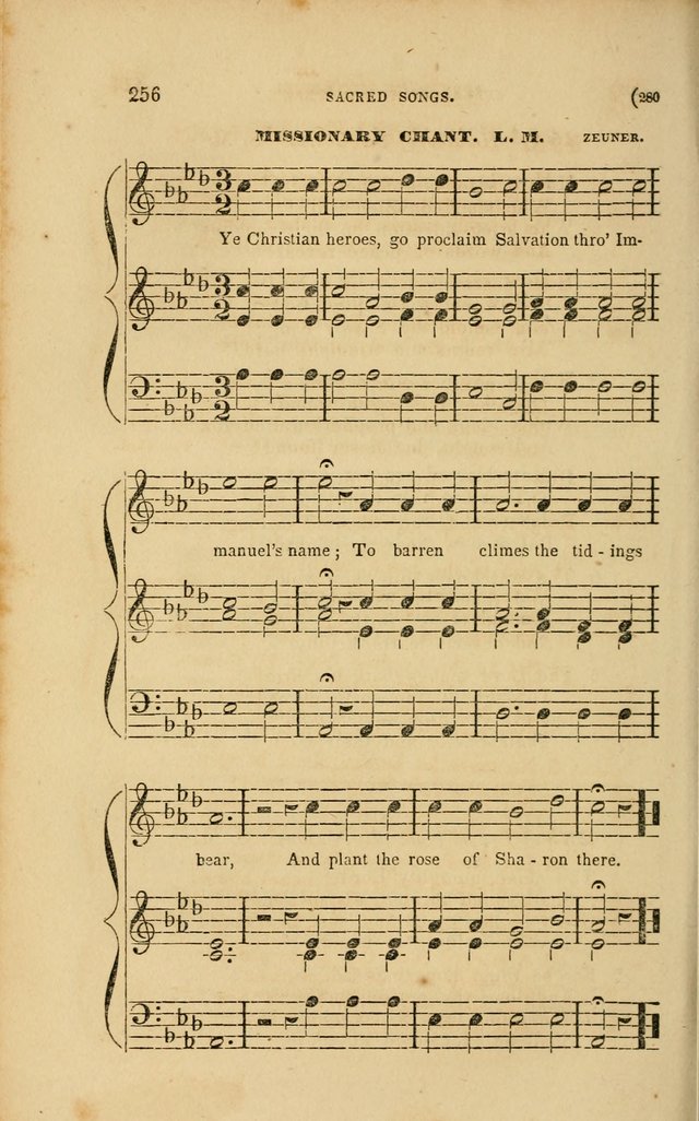 Sacred Songs for Family and Social Worship: comprising the most approved spiritual hymns with chaste and popular tunes page 280