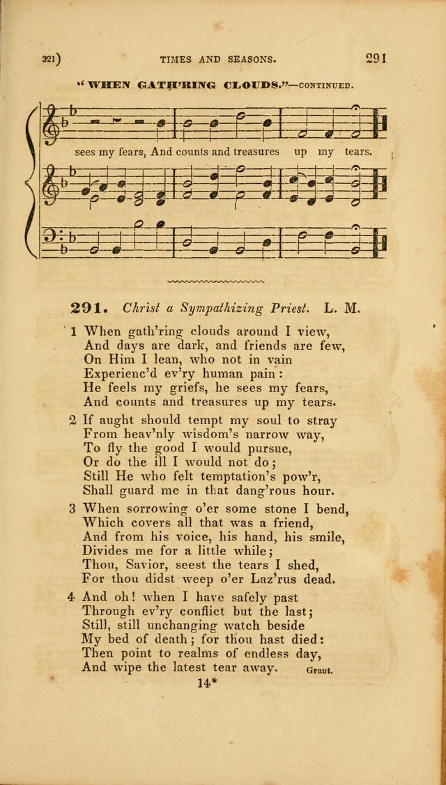 Sacred Songs for Family and Social Worship: comprising the most approved spiritual hymns with chaste and popular tunes page 321