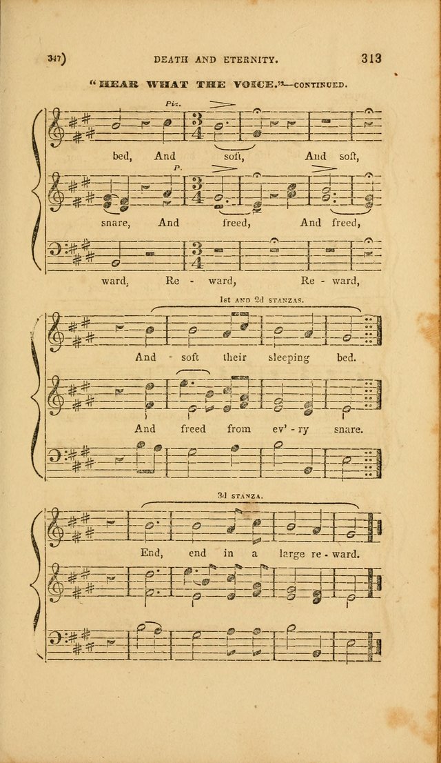 Sacred Songs for Family and Social Worship: comprising the most approved spiritual hymns with chaste and popular tunes page 347