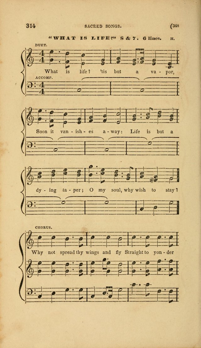 Sacred Songs for Family and Social Worship: comprising the most approved spiritual hymns with chaste and popular tunes page 348